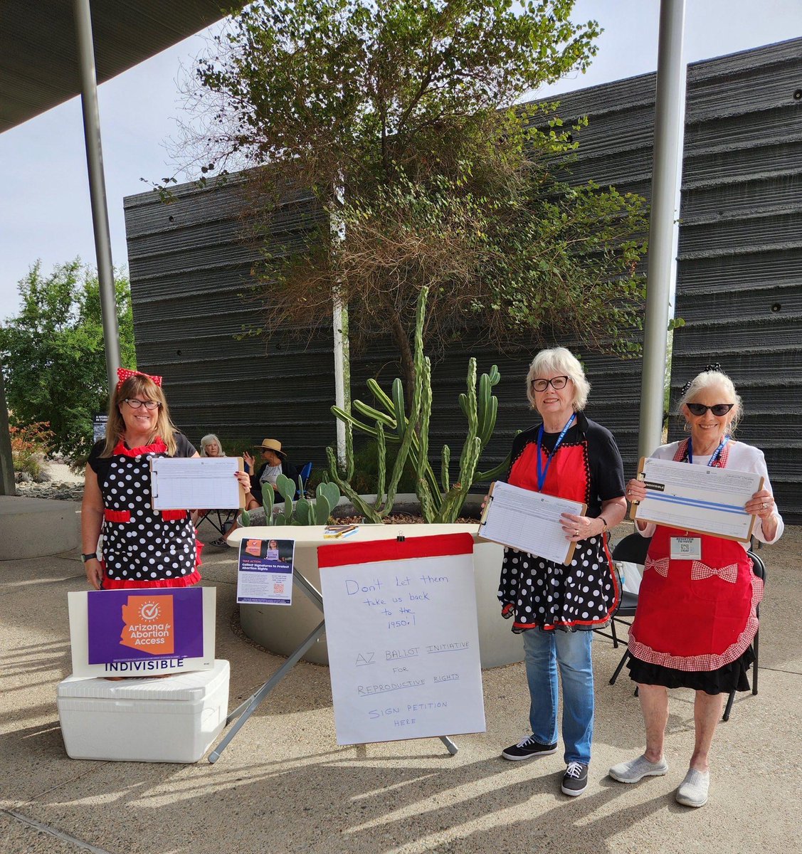 Not only did our volunteers from Northwest Valley Indivisible get tons of signatures for the Arizona for Abortion Access initiative yesterday, but they recruited 4 volunteers and were able to have discussions with dozens of voters! THIS is the power of grassroots organizing!