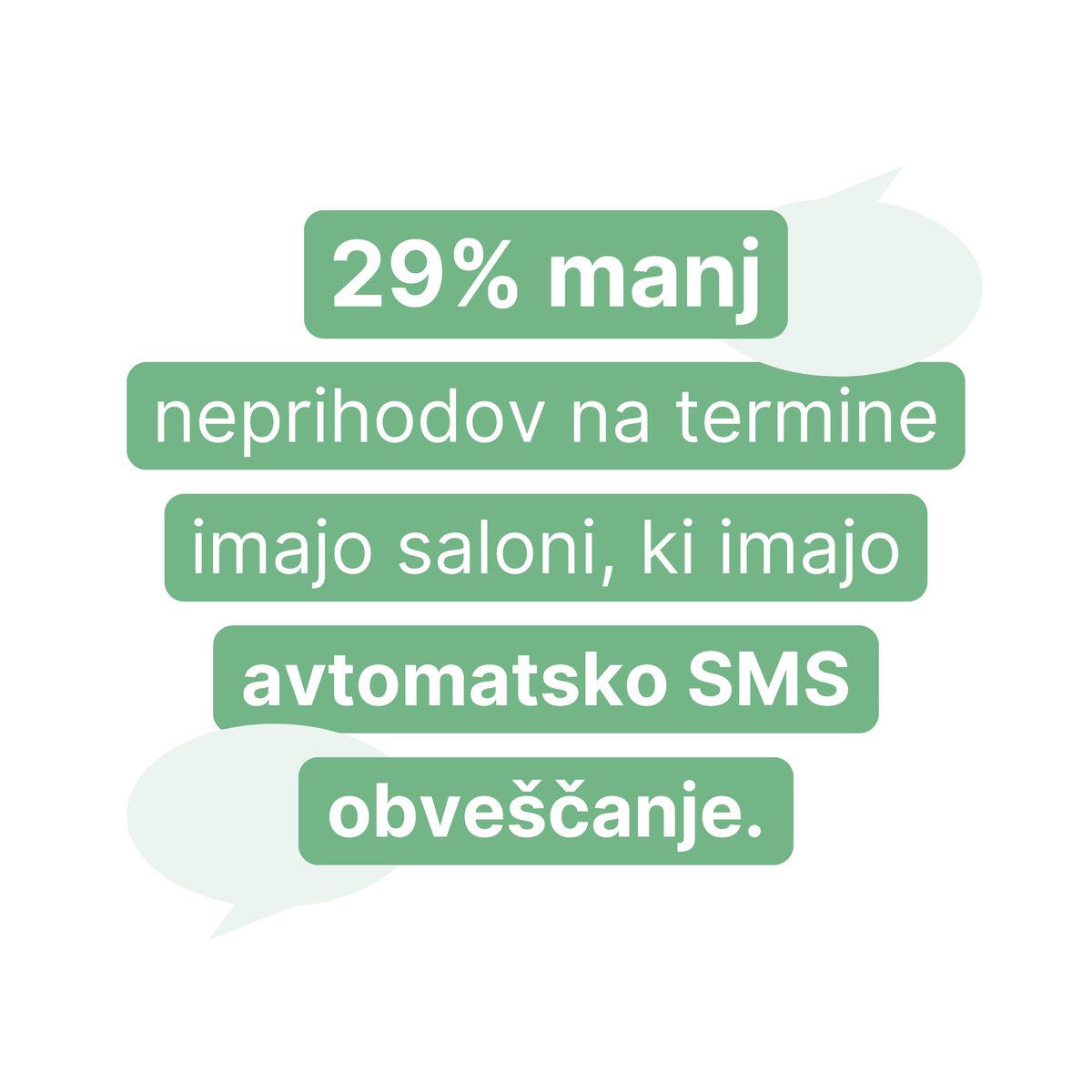lime_booking's tweet photo. Avtomatsko SMS obveščanje ne le močno zmanjša števila ne-prihodov strank na termine, ampak poskrbi tudi za boljšo komunikacijo s stranko. 🙌🏻

Stranka namreč avtomatsko dobi potrditev termina, opomnike in ostala obvestila. ✅

Več informacij najdete na: https://t.co/asEsCAtHIi https://t.co/nuscHb7UnS