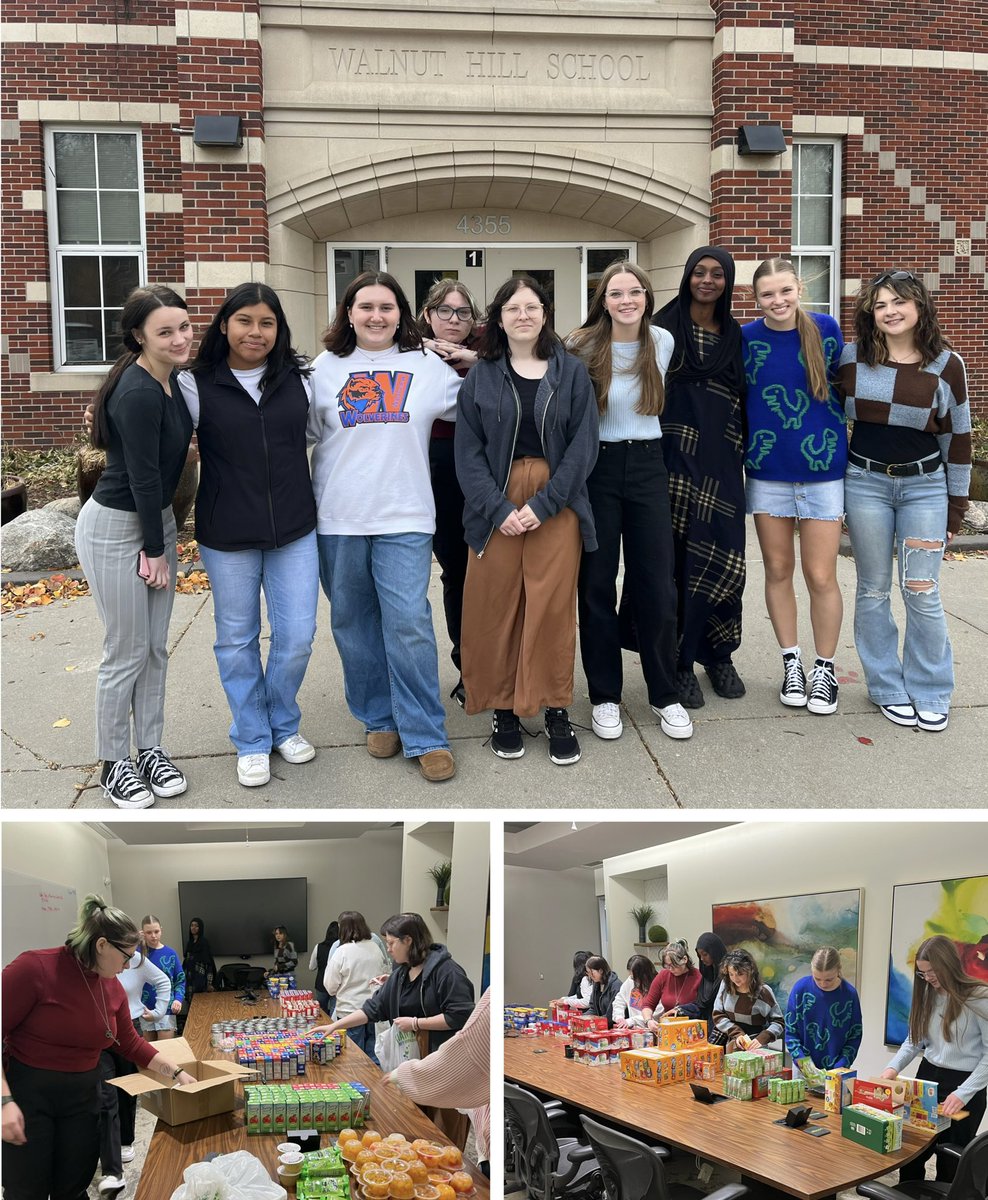 Today(11/16). Westview EdRising and Education Pathway students visited @WeAreOlsson to help with their food packaging program. They were then able to deliver meals to students at @OPS_WHills and @OPS_WalnutHill to take home over Thanksgiving break.