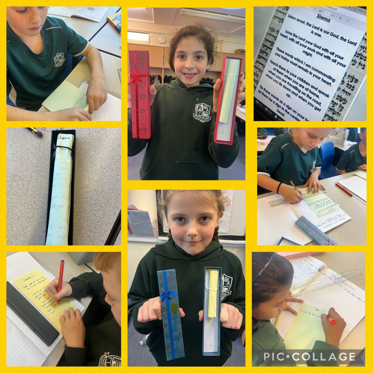 missstantony5's tweet photo. Y5 have loved Judaism week! We have learnt all about the Jewish festival of Passover (Pesach), exploring the seder plate. ✡️🕎

We have also learnt about the Jewish tradition of having a Mezuzah affixed to the doorposts of Jewish homes. #judaismweek https://t.co/NrwAg69U3m
