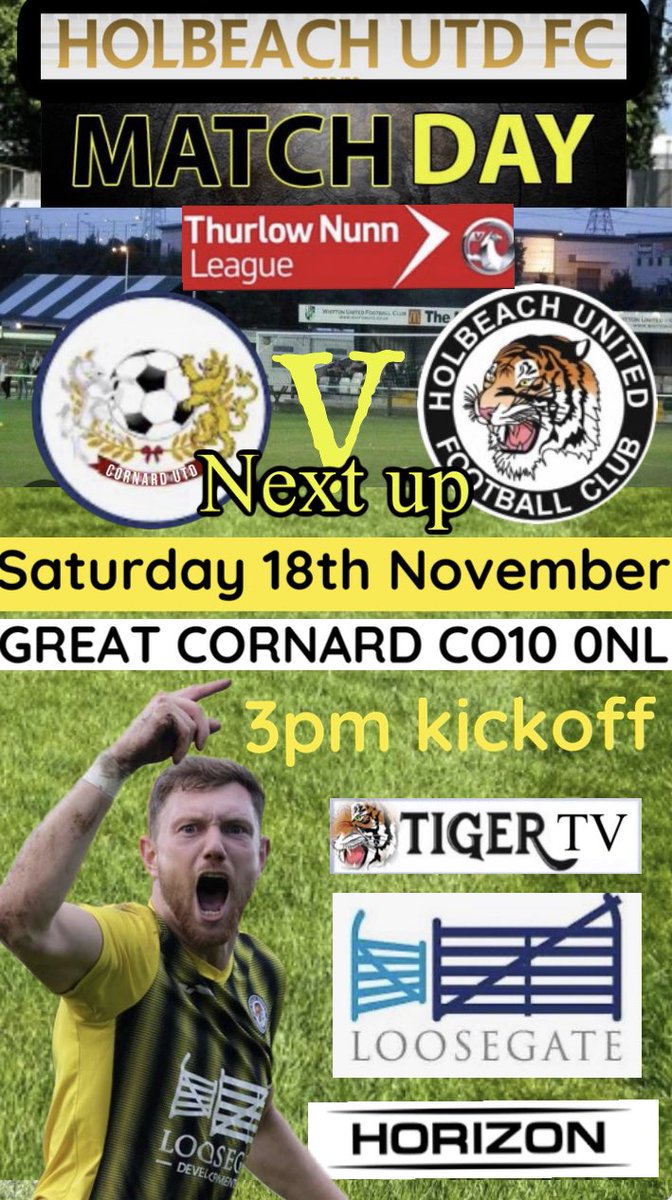 Tigers looking to bounce back as they travel to Cornard on Saturday…