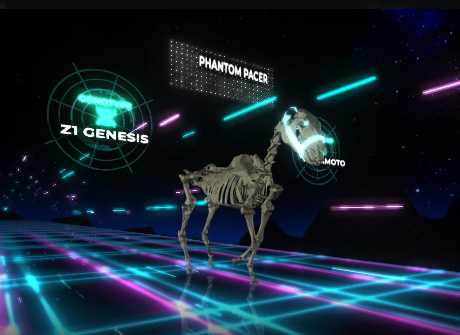 This is so so sick!! <a href="/zED_rUN_hOTd/">💀hOUSE oF tHE 🅳🅴🅰🅳💀</a> <a href="/MangoIceStables/">MangoIceStables</a> <a href="/ZEDlegendleague/">ZED Legends League</a> <a href="/zed_run/">zed_run</a> 

Catch Phantom Pacer on <a href="/ArbitrageRacin/">Arbitrage Racing</a> stream later and watch that Skeleton skin in action!