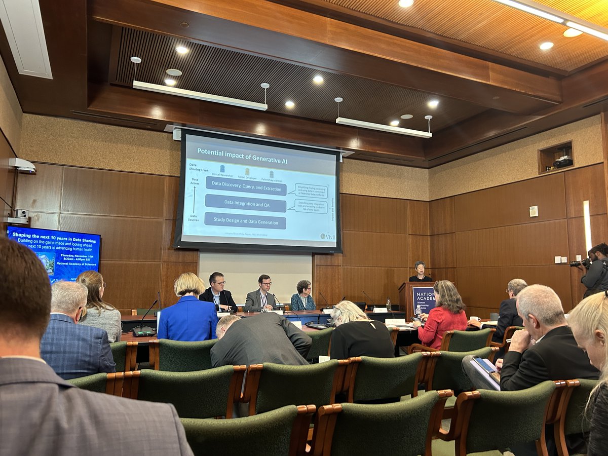 The first panel of the afternoon is focusing on "Key technologies that will influence data sharing (Machine learning, AI)" with <a href="/Idasim/">Ida Sim</a>, Joshua Mandel, <a href="/prpayne5/">Philip R.O. Payne, PhD</a>, and Jane Perlmutter - join the conversation virtually at tinyurl.com/3txz5v4h