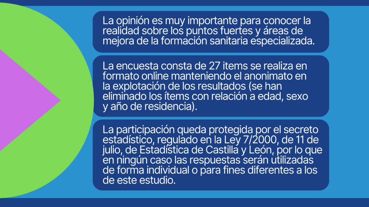 Salud_JCYL's tweet photo. 13ª encuesta de opinión y satisfacción de residentes correspondiente al año 2022. ✅ No tardaréis más de 5 minutos y podréis acceder a la encuesta a través del enlace web que habréis recibido en vuestro correo. #JCyL #Sacyl #CastillayLeón https://t.co/zZEMRlPNDn