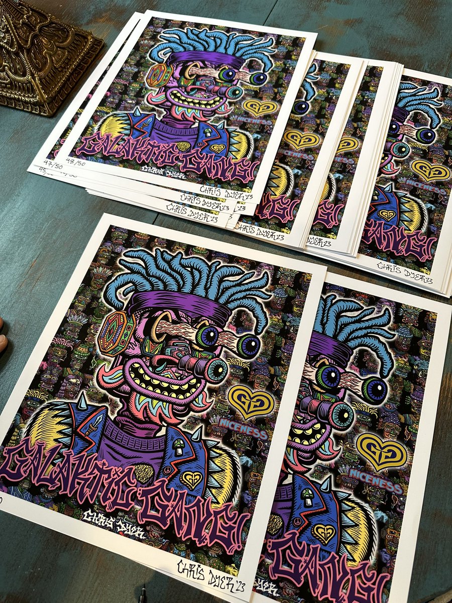 GalakticGangNFT's tweet photo. New Limited Edition (of 50) Galaktic Gang Prints! Signed and numbered by @positivecreator himself! Grab them while they last from our webstore! 

https://t.co/mVMmMWBoVE

#galakticgang #galakticgangnft #limitededition #prints #limitededitionprints #signedandnumbered https://t.co/98dYhErzNC