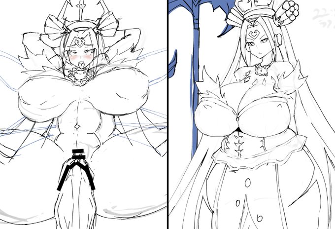 マシュマロリクエストにあった「トリックスター・ベラマドンナ」のWipこういう表現っ、これをいっぱいやれるようにかんがえるんだっ!あまり ねね! 