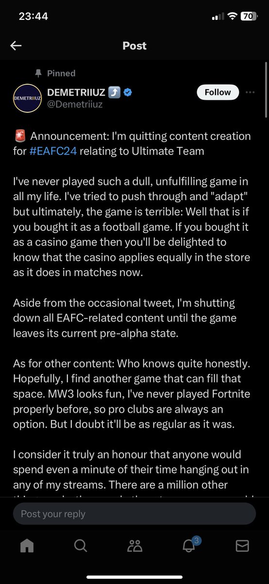 Averhtts's tweet photo. @Demetriiuz My bro lied to himself 😭 https://t.co/XCenGUV7Sy