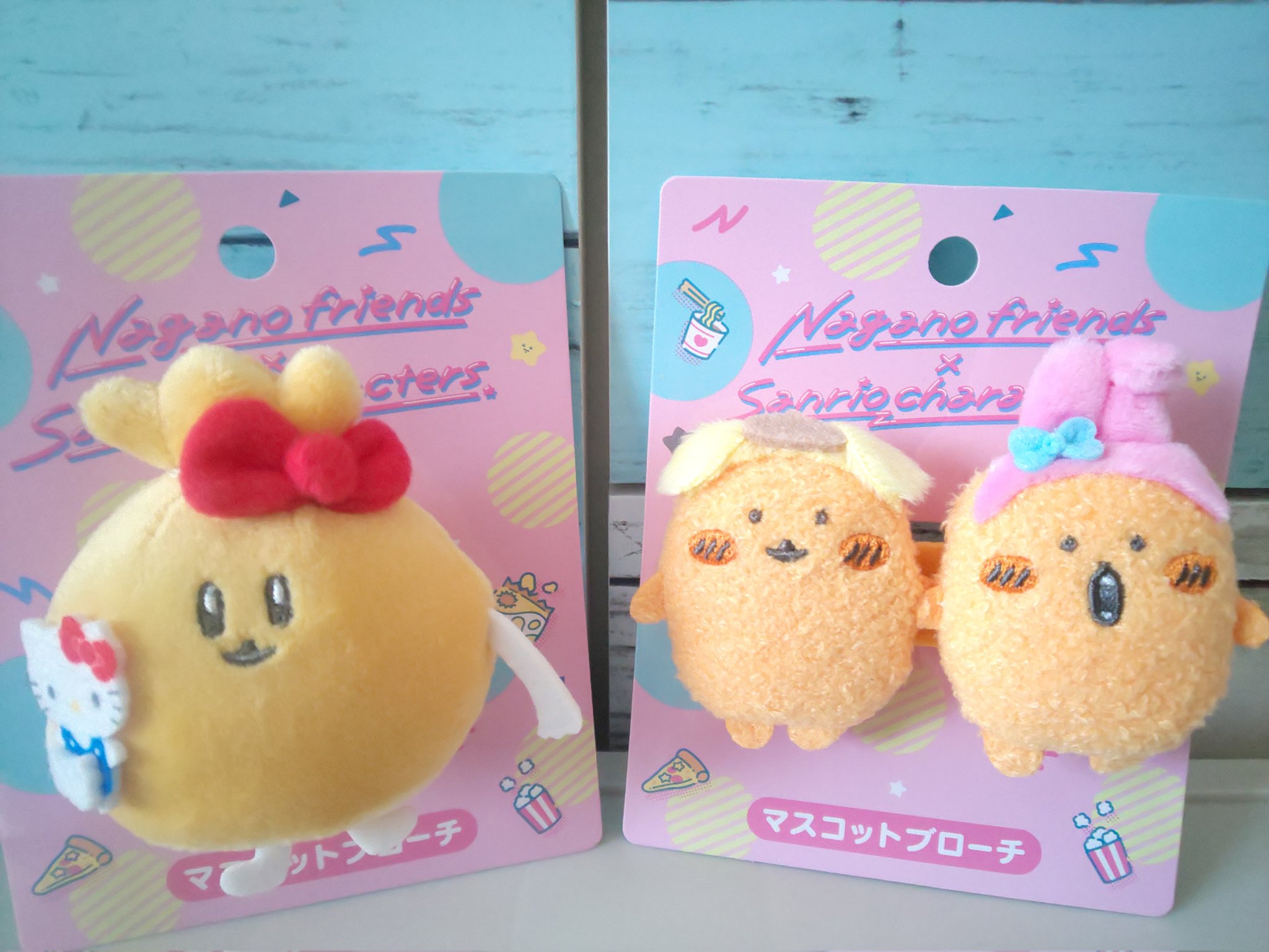 ナガノフレンズ✖️サンリオキャラクターズ マスコットブローチ2個