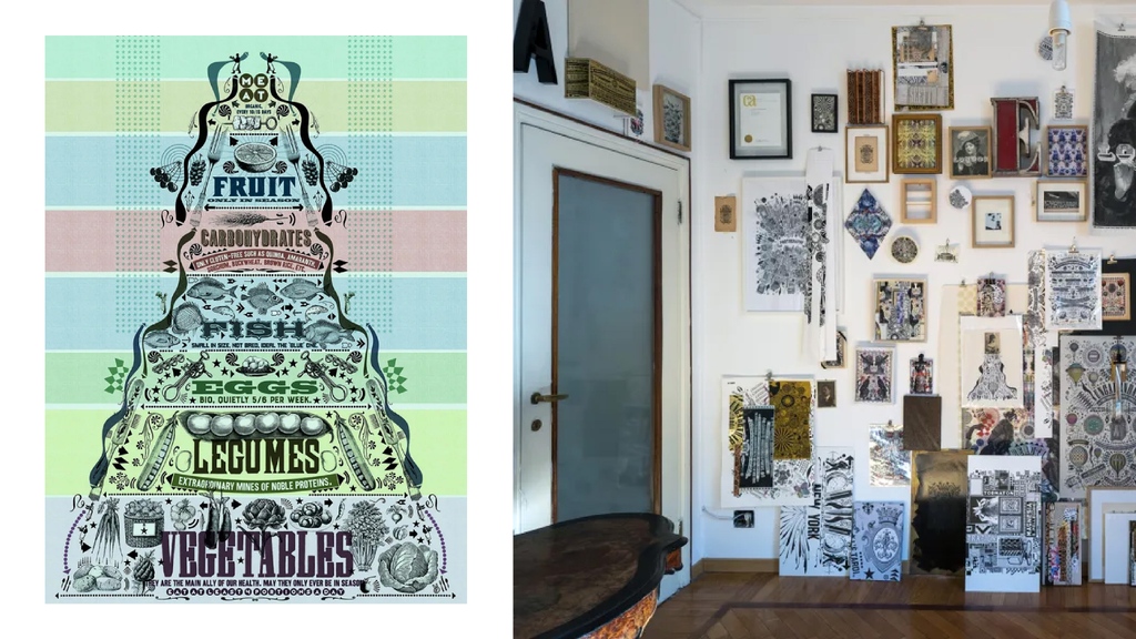 printmag's tweet photo. The Daily Heller: A #Studio in Need of Another Wall 🖼️
Lorenzo Letratoni #hoards and boards. He takes simple #graphicobjects and crafts them into #cornucopias filled with #imagery.
Read the full story on PRINT: https://t.co/iYAlZl9v34 https://t.co/U4SmZNXUYY