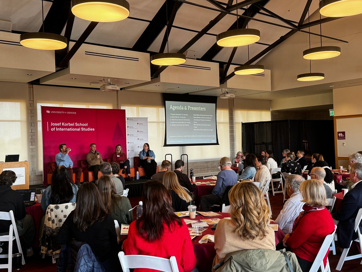 Amazing time presenting at @scrivner_inst at @UofDenver yesterday. Thank you for having us! A great turnout and incredible conversations about the power of #guaranteedincome, potential pathways to policy, narrative change, and DBIP's own program design.