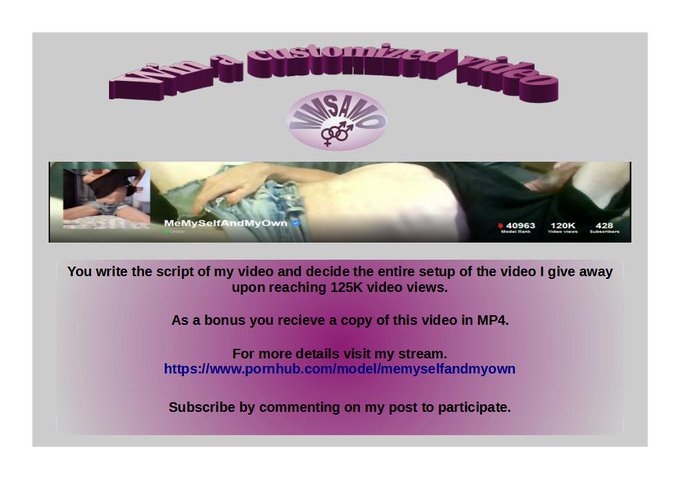 Who wants to win a customized video...  Check my stream on https://t.co/she9kKmH8A  @PornhubGayz @gayvidstw