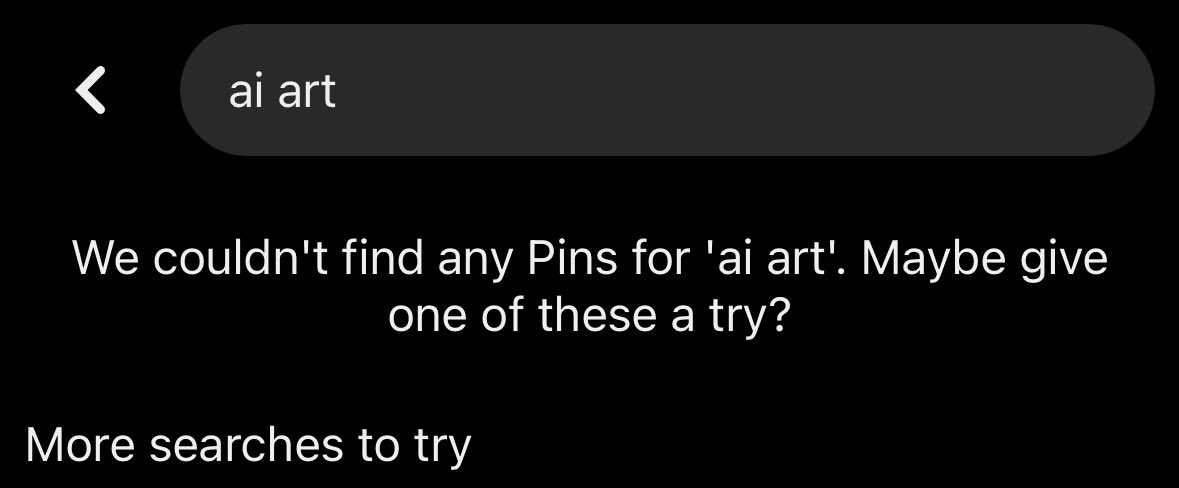 Major respect for <a href="/Pinterest/">Pinterest</a> for doing this Ai art will never be valid🫶
#AIArtCommuity #AIArtwork
