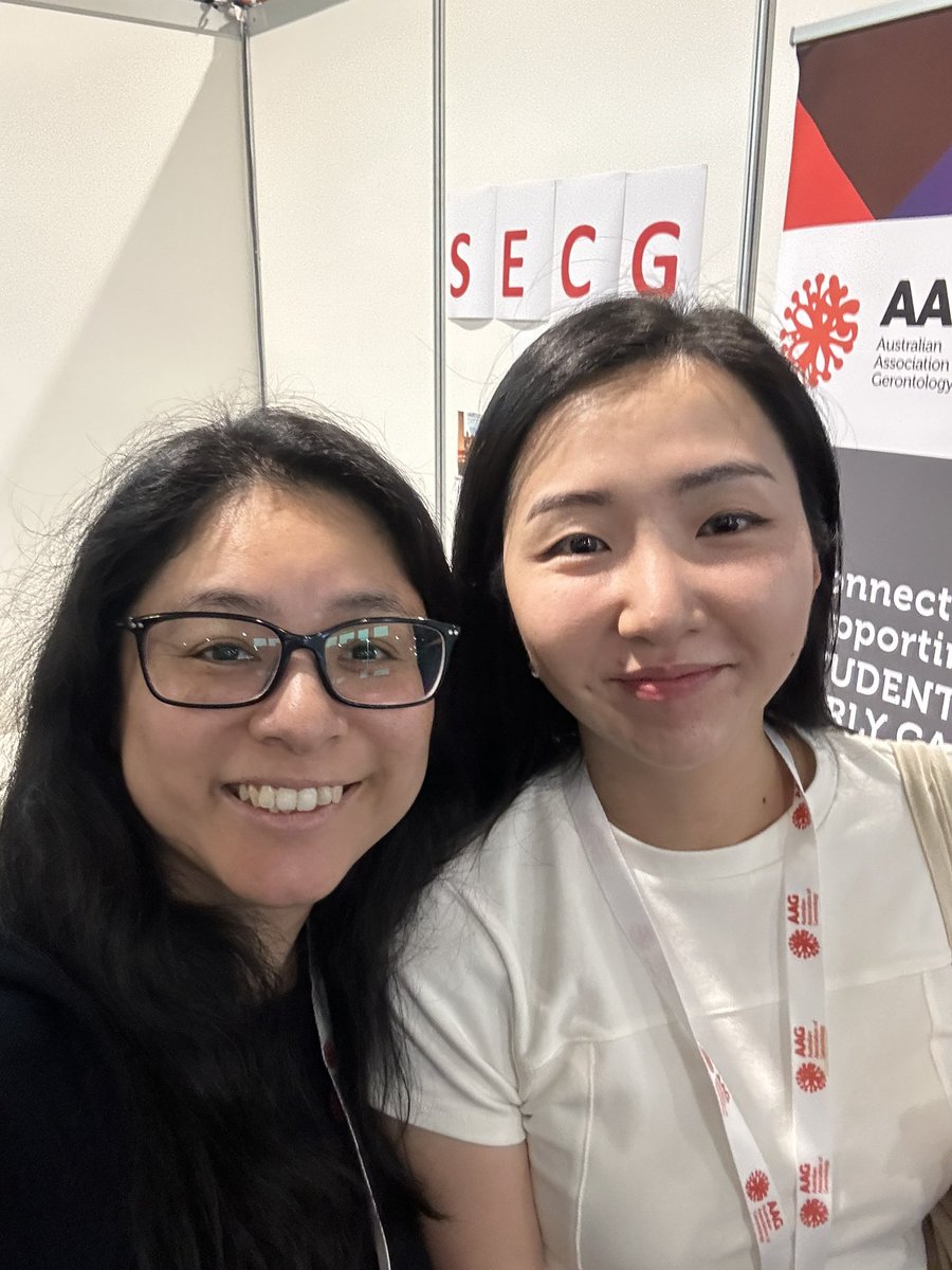 Day 3 of #AAGConf2023 and great to connect with fellow NSW Division member @JaneYIH_ and co-lead of our SECG group.