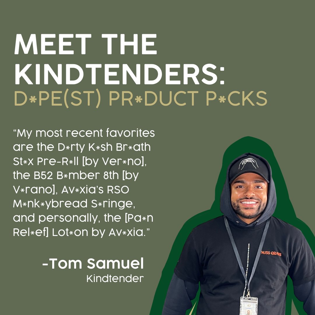 KindKushNJ's tweet photo. Up next on the dopest team in Morris County😎🤜🤛

Meet Tom! One of our kindtenders &amp; fellow Mavericks + Saints fan. Anyone else relate?

Stop by and ask him more about his DOP🍃ST PR*DUCT P*CKS. (B/c let’s talk some more about @veranobrands' RSO Syringe👀). https://t.co/nKw0O4cPYn