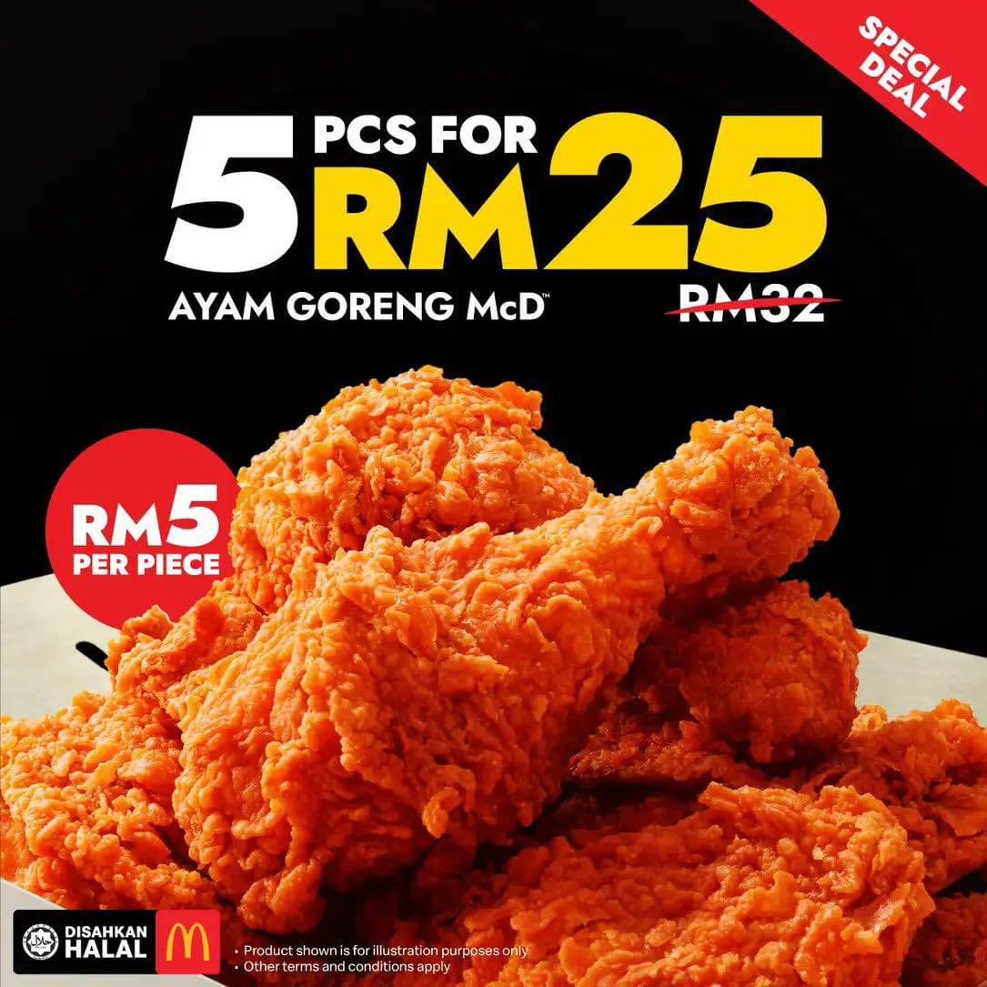 AbudiAlsagoff's tweet photo. Terdesak dah??? 

Kalau 5 ketul RM5 baru la tergoda. 

Take note ye mekdi https://t.co/WvoA3le2NJ