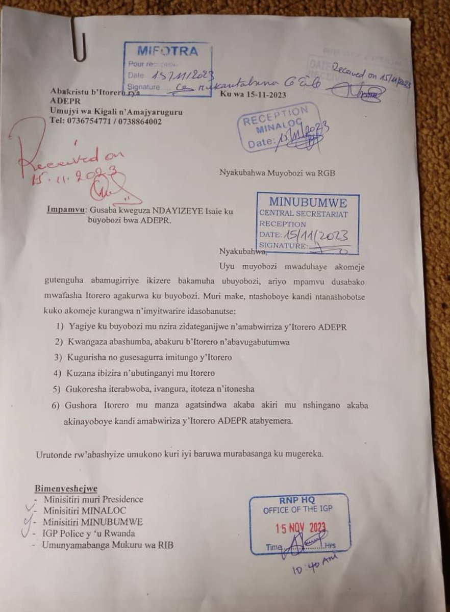 IsaniroTV's tweet image. #ADEPR #Rwanda