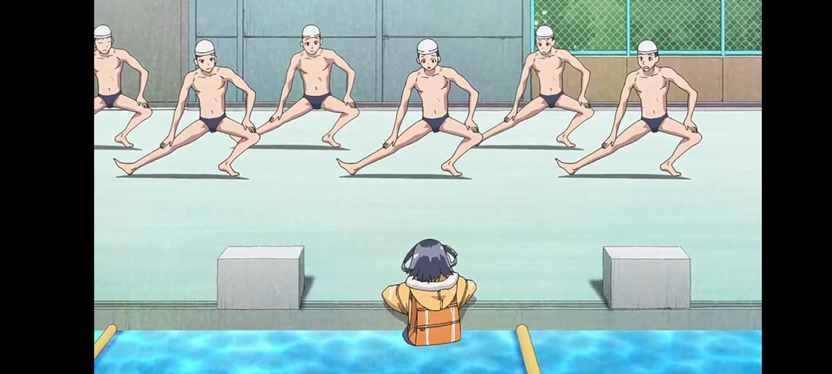 16bitセンセーションより、タイムスリップ先がプールの上でそのまま水落ちするWETシーン