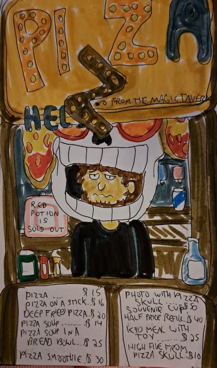 reannamator's tweet photo. Day 15!
@MagicTavern #magictavern #gettinarts2023 #Inktober https://t.co/osjHCnjTzw