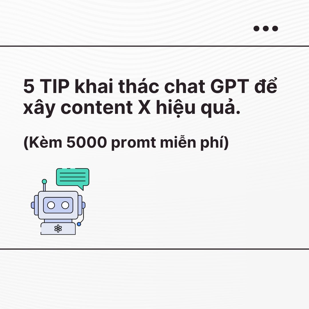 TranDinhLuong93's tweet photo. Qua các đợt pay vừa rồi ắt hẳn ae đã nhận ra được rằng “Chỉ có NỘI DUNG GIÁ TRỊ mới giữ chân được các fler, giá trị trao đi càng nhiều sẽ nhận lại được thành quả xứng đáng”.

Chat GPT hiện đang là 1 trong các công cụ dùng để sản xuất nội dung khá hữu ích nhưng mình nhận thấy 1 số ae hiện đã rời bỏ nó vì không có được kết quả mong muốn. Cá nhân mình thấy nó vẫn rất hữu ích, xin phép được chia sẽ cùng Ae các trải nghiệm/tip của mình trong quá trình sử dụng chat GPT hiệu quả.

1⃣. Đặt câu hỏi bằng Tiếng Anh.
Tiếng anh được sử dụng rộng rãi trên khắp thế giới và lượng Data mà GPT thu thập chủ yếu là Tiếng Anh. Việc đặt câu lệnh bằng tiếng Việt làm cho câu trả lời bị hạn chế.
Ae có thể sử dụng tạm Gg dịch, yên tâm rằng GPT nó vẫn sẽ nắm được ý của bạn.
2⃣. Định vị bản thân với GPT.
Bạn là ai? Bác sĩ, coder, y tá, designer, giáo viên… hay là một người vô định nào đó?
GPT sẽ không biết bạn là ai, làm trong lĩnh vực nào, bạn muốn câu trả lời như thế nào..v.v Nếu không để GPT biết bạn là ai thì kết trả lại sẽ rất chung chung, không đúng ý của bạn.
Vd: Setup tôi là kỹ sư cơ khí, chuyên nghiên cứu về cấu tạo kỹ thuật đường ống dẫn dầu .vv thì nó sẽ trả về các kết quả đúng chuyên nghành của bạn hơn.
3⃣. Đưa ra câu lệnh rõ ràng, chi tiết, bao gồm cả cấu trúc của câu trả lời.
Càng chi tiết thì GPT sẽ đi thu thập các kết quả, data liên quan đến yêu cầu của bạn.
Vd: Thay vì “Top những cuốn sách hay nhất năm 2022” hãy cụ thể bằng “Top 5 cuốn sách cần đọc để kiếm tiền nhiều hơn trên internet, cho vào 1 bảng biểu, tóm tắt nội”
4⃣. Cung cấp tài liệu, các ví dụ cho GPT.
Hãy nạp file pdf, các bài báo, nghiên cứu khoa học, tệp tài liệu liên quan đến câu hỏi của bạn, việc bơm data vào GPT giúp nó thông minh hơn, đưa ra câu trả lời tốt hơn.
Vd: Nếu muốn viết về Layer0 trong crypto. Hãy nạp cho nó các bài viết của KOL, nghiên cứu, bài viết chuyên sâu, tài liệu các layer khác..vv
5⃣. Ra lệnh thêm và xem xét lại phản hồi.
Khi nhận được kết quả nhưng vẫn chưa hài lòng, hãy sửa lại câu hỏi cụ thể hơn hoặc hỏi thêm đến khi có được câu trả lời đúng ý.
6⃣. 5000 Prompts GPT mẫu hiệu quả
Mình đã thu thập sẵn một số mẫu prompt/câu lệnh khá hiệu quả, Ae ai muốn nhận thì cmt xuống dưới mình gửi nhé.