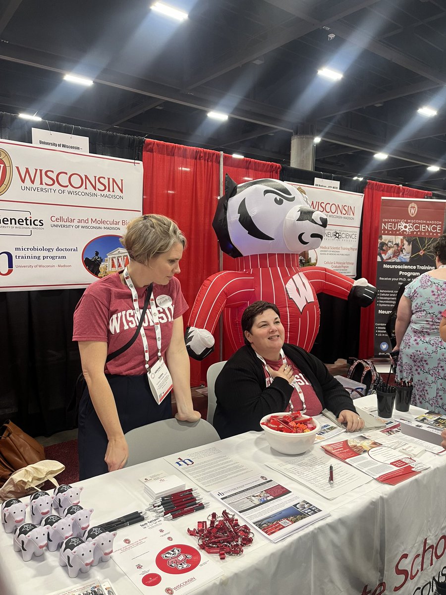 Badgers are here at <a href="/ABRCMS/">ABRCMS</a> , stop by  booth 431 to have a chat #MDTP #UWMadison #ABRCMS2023