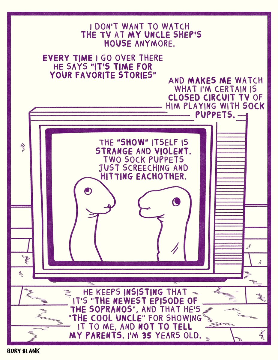 I don't want to watch the tv at my uncle shep's house anymore 