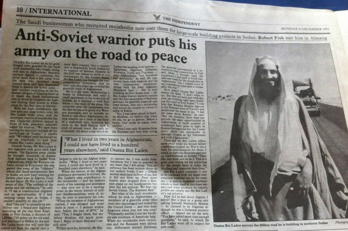 Quand Ben Laden était “un héros” pour “l’Occident” et Mandela “un terroriste”: Cet article sur Oussama Ben Laden a été publié en 1993. À la même période, Nelson Mandela et son parti ANC étaient encore classés “terroristes” par les États-Unis (jusqu’en 2008). La France, mais…