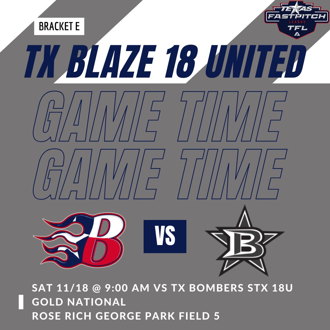 blazeunited14's tweet photo. Last tournament of the fall is here!!! TFL Championship Game 1 on Saturday!! Come watch these bladies ball out!🔥🔥🔥🔥🔥#bBlaze #bCommitted  #BlazeOn #BTheDifference https://t.co/qnq1kOz8rE
