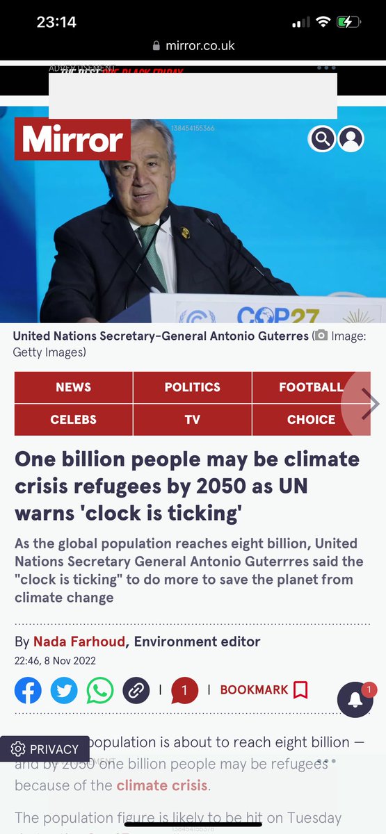 Watching Question Time. Seems no politicians understand we are going to have ONE BILLION REFUGEES by 2050 because of climate change. mirror.co.uk/news/world-new… #bbcqt