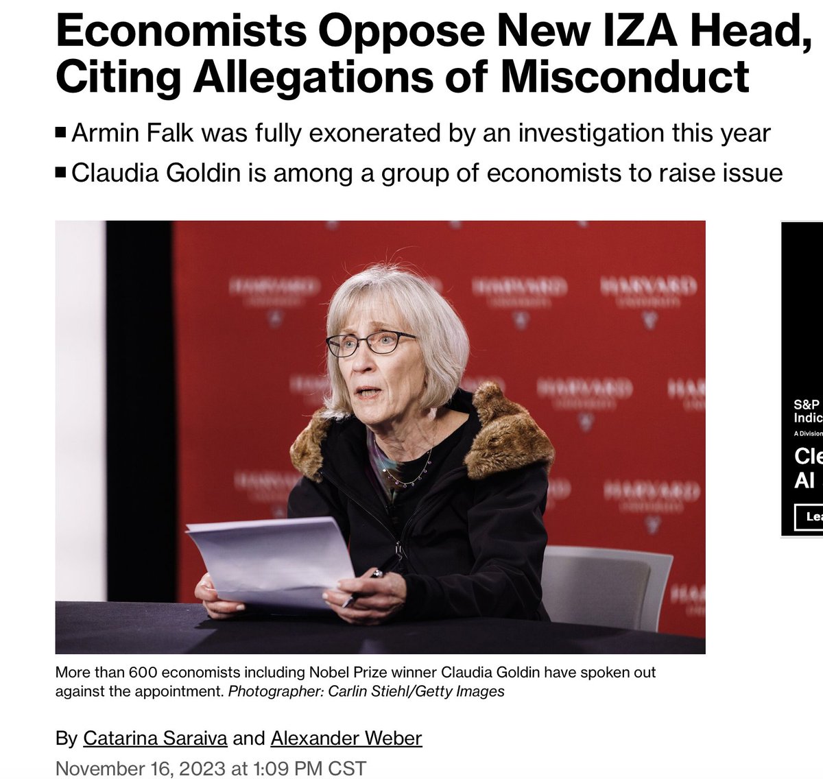 'Fully exonerated' keeps being repeated by Falk-related spokesmen. I don't think that word means what they think it means. Great coverage of the IZA issue in Bloomberg. bloomberg.com/news/articles/…
