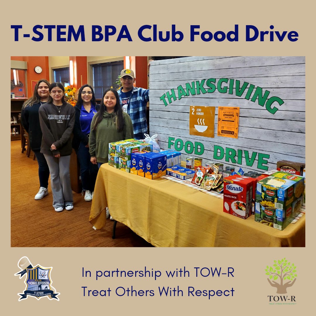 tstembpa's tweet photo. We want to thank everyone who contributed to the Thanksgiving Food Drive! Every little bit helps 💛 @PSJACTE https://t.co/lvtptHIJ5c