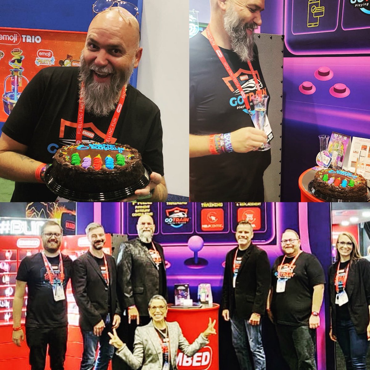 embedcard's tweet image. We celebrate not only success but also one of our Embed GoTrain™ Gurus’ birthday here at #IAAPAExpo2023 .🤩 Happy birthday, Gareth!🥳

#FuellingFun #FunCrew #EmbedLife #Iaapa #iaapaexpo