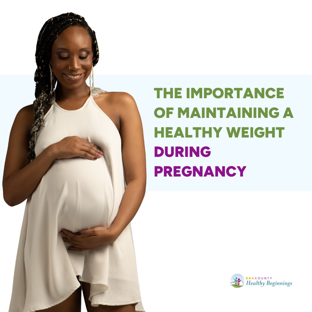 Gaining the right amount of weight during pregnancy is essential for your baby's healthy development. However, excessive or inadequate weight gain can lead to serious health issues for both you and your baby.
Learn more on the CDC website at bit.ly/3tZj6OA.