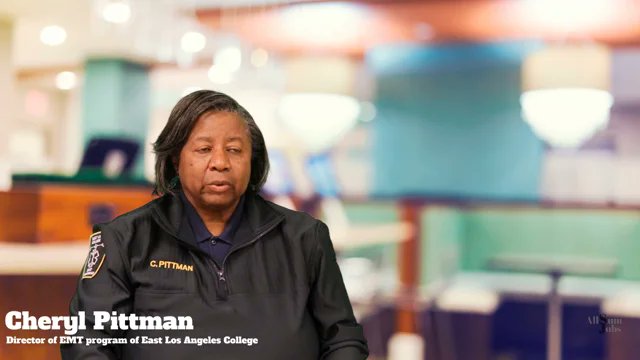 marviljr's tweet image. #EastLACollege will hold a Celebration of Life for Dr. Cheryl Pittman at 5 p.m. today (Nov. 16) in the Ingalls Auditorium (G-3) foyer. Dr. Pittman, a full-time professor and program coordinator of #ELAC's EMT program, passed away recently. #CalCommColleges #laschools #CountyofLA