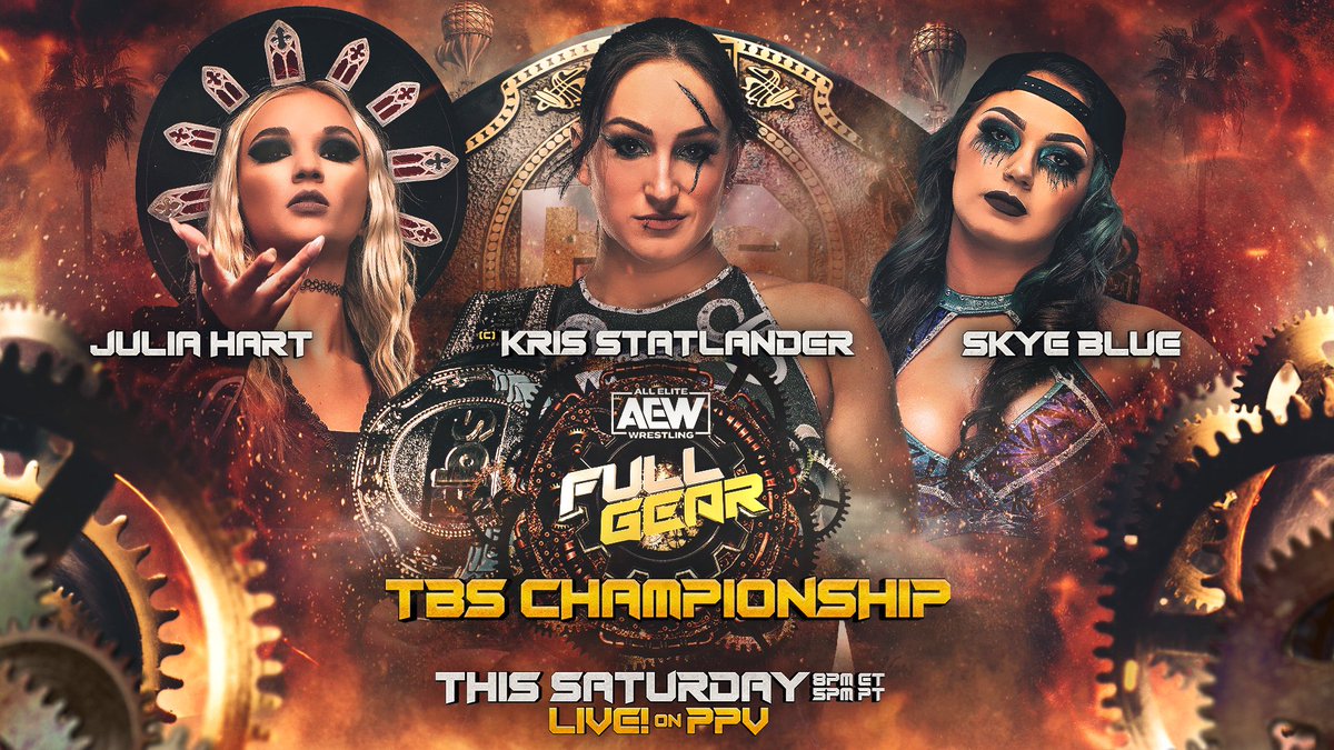 WrestleFixx's tweet photo. Nothing else matters this Saturday night. 🤩 I’m not even picking a personal winner because all three of you deserve to be called Champion. Good luck this weekend, and may the best woman win. #ThisMatch 😗🤌 #AEW #AEWFullGear https://t.co/qoPCOwkuBa