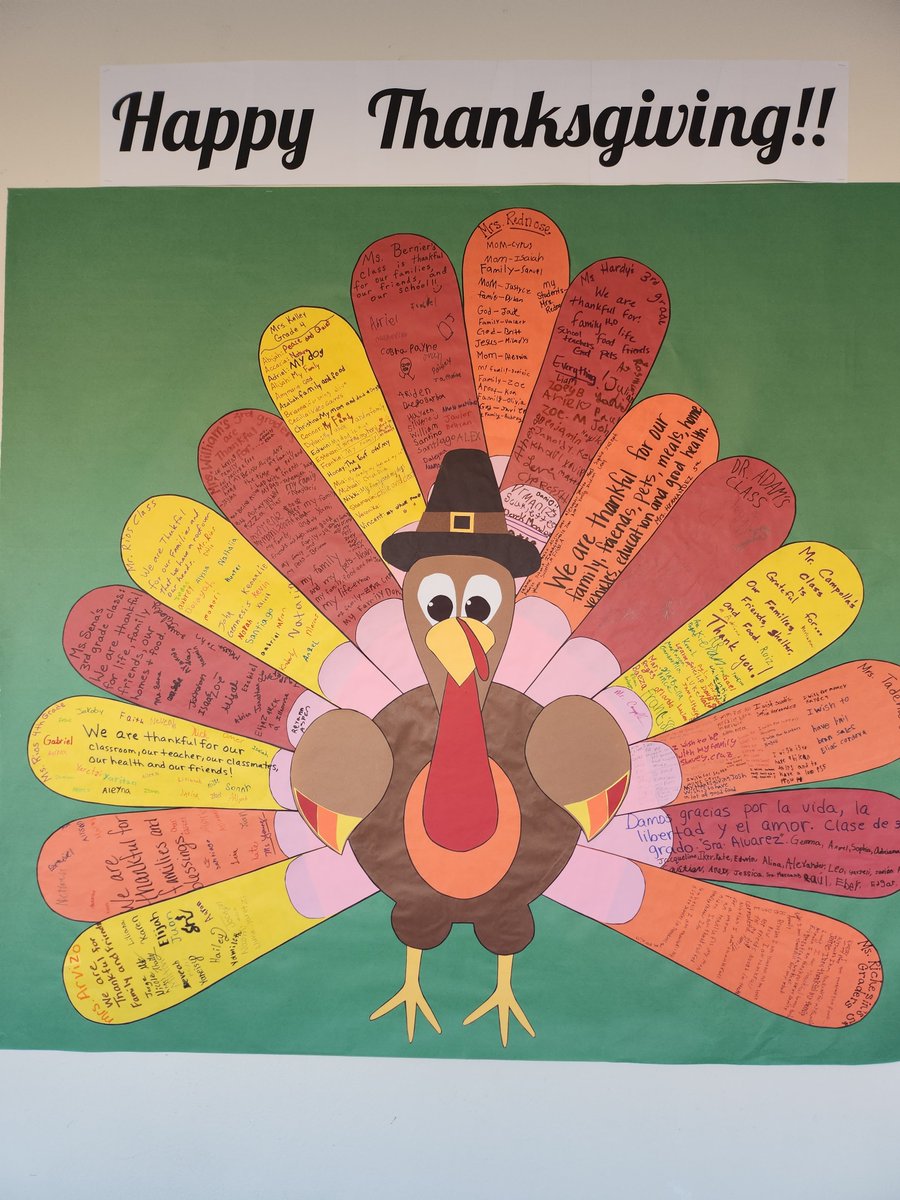 Principal Ludvik - Edward Gonzales Elementary (@lisaludvik) on Twitter photo Fantastic Thanksgiving Lunch Today! Each homeroom collaborated on what they were thankful for and added it to our turkey! Proud to say our school made it on many feathers! #pandapower <a href="/ABQschools/">Albuquerque Public Schools</a> <a href="/APS_Elementary/">APS Elementary Schools</a> Fantastic Thanksgiving Lunch Today! Each homeroom collaborated on what they were thankful for and added it to our turkey! Proud to say our school made it on many feathers! #pandapower <a href="/ABQschools/">Albuquerque Public Schools</a> <a href="/APS_Elementary/">APS Elementary Schools</a>