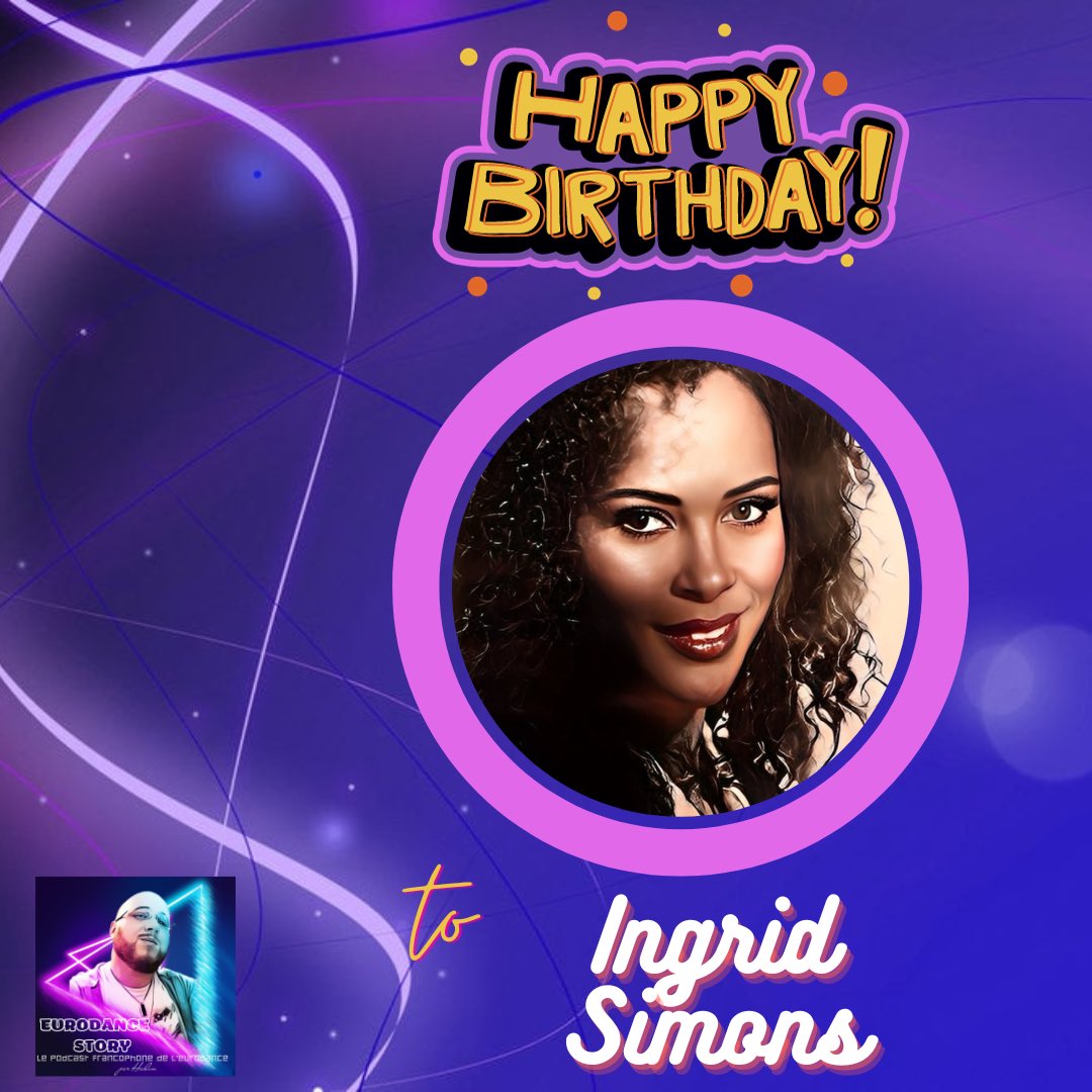Eurodance_Story's tweet photo. Joyeux Anniversaire Ingrid Simons!🥳🥳😘 Quel est votre titre préféré de sa discographie? #birthday #eurodance #ingridsimons #tspoon https://t.co/PZq4XAFhID