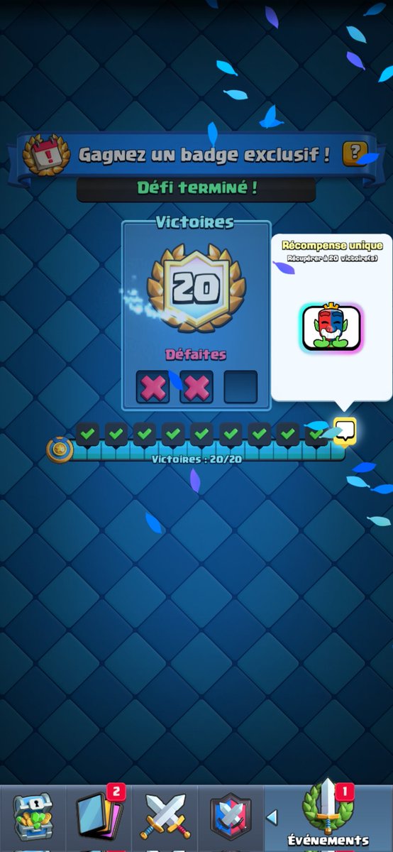 Enfin les 20 wins merci à <a href="/chamalo_lili/">lili</a> <a href="/tre_pou/">PouTreDeBaMaKo</a> <a href="/R10Marcus/">Marcus R10</a>  pour le soutient en voc gl à vous pour le défi les bgs😘