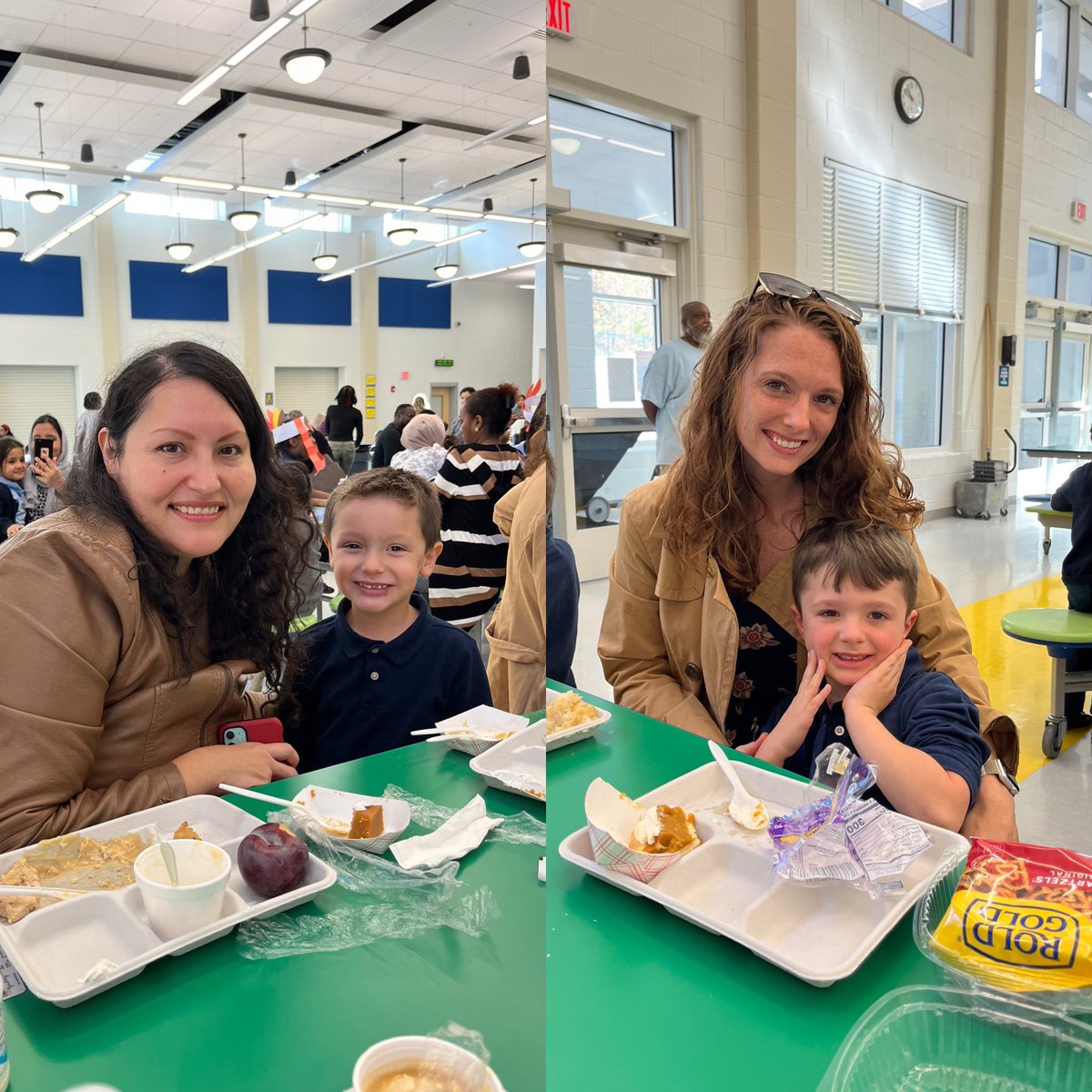 Moms and their sons! What a great way to spend lunch! @ACPSk12