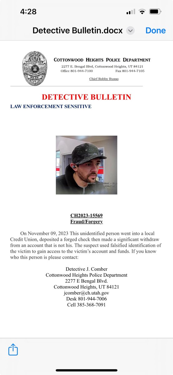 CH Police tweet media