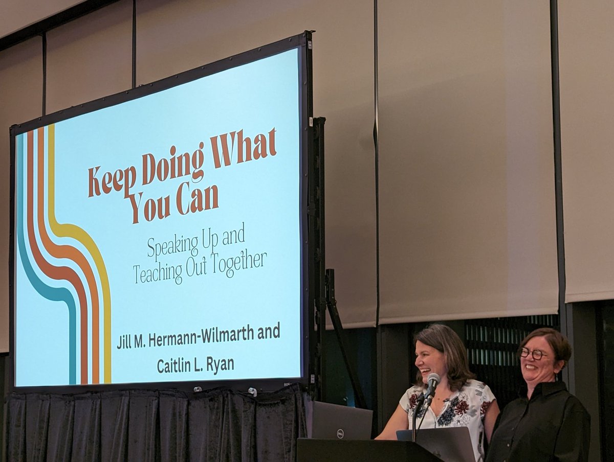 So happy for and proud of my friends @JillHDub and @CaitlinLawRyan ... Outstanding Elementary Educators in the English Language Arts!  #NCTE23
#queerNCTE #doingthework