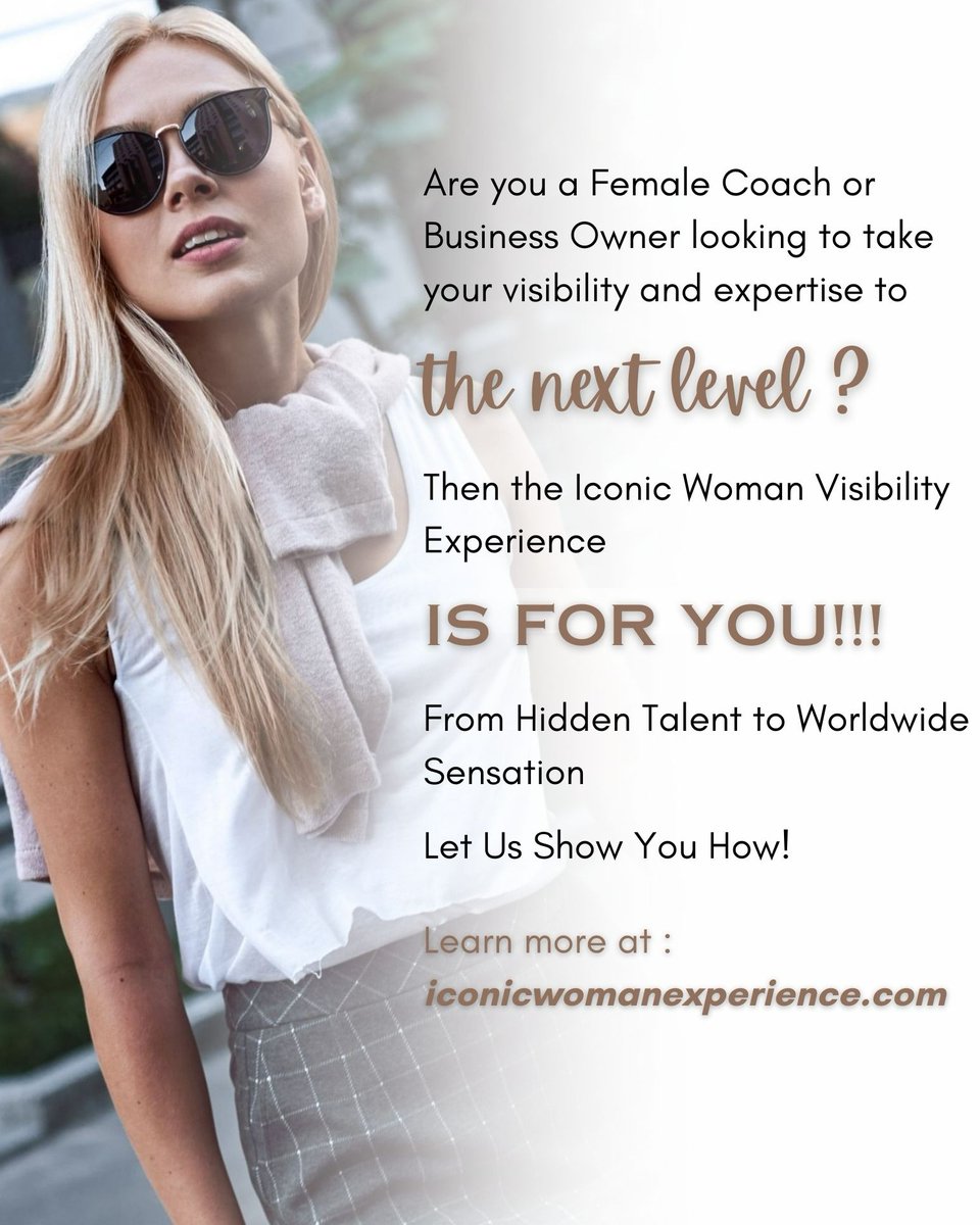 #femalecoach #businessowner #visibility #expertise #nextlevel #hiddentalent #worldwidesensation #worldwide #bemorevisible #visibilityexpert #roadtosuccess #womanempowering