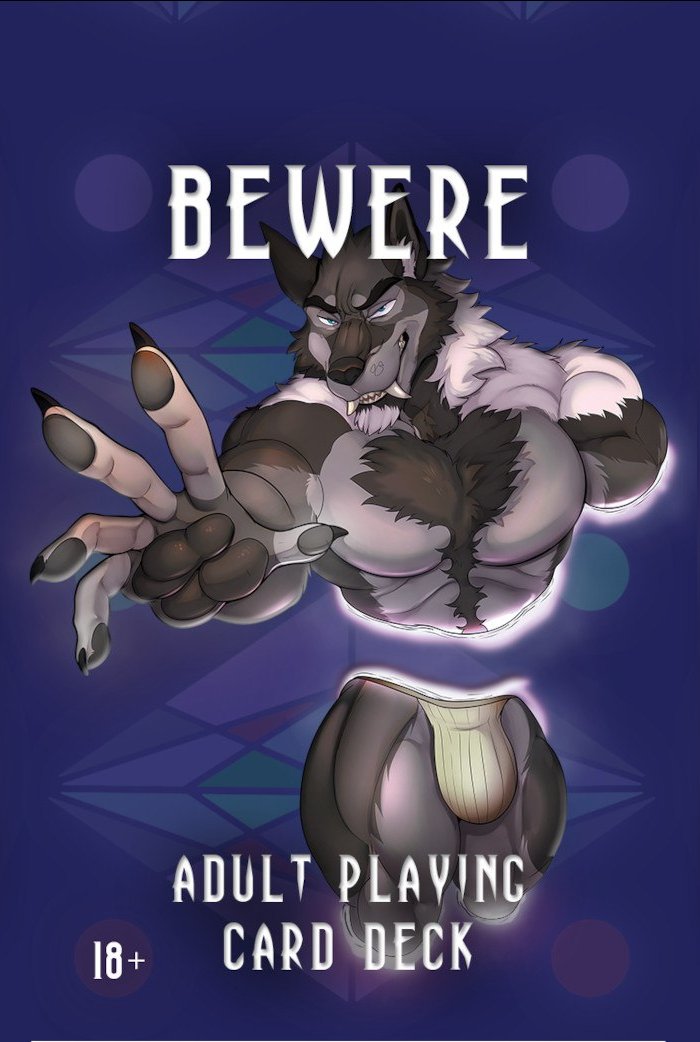 Bewere Adult M/M Playing Cards now for preorder! Art from @Zourik_, @Taurin_Fox, @catsudon_, Ruaidri, @leoboart, @sigmaxart, @jackaloocomics, @negnegger, @illbarks, @zetaharu, @9KLIPSE, @tralalabara, @antidevelopmnt, and @delirost! bewere.net/NSFWcards