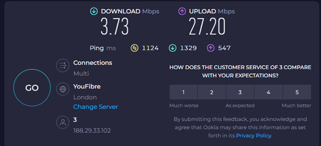 scutte1's tweet photo. @ThreeUKSupport  enjoying my wifi tonight https://t.co/kX152jQREi