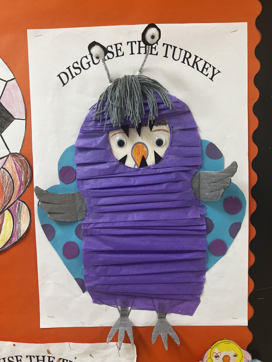 jennin2nd's tweet photo. Part 1 of disguise the turkey with my second grade team 💕 https://t.co/k8Jm4FPvUy