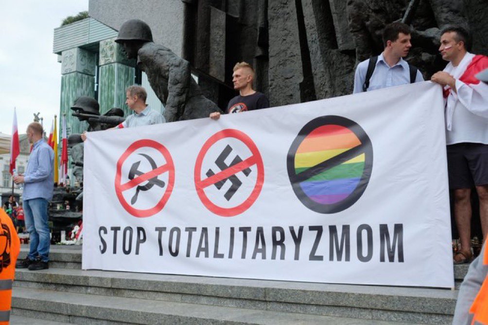 Rey_Guardian's tweet photo. 🚨| 🇵🇱 POLONIA PROHÍBE EL COMUNISMO, EL NAZISMO Y EL VIRUS WOKE LGBTQ‼️

¡EXCELENTE! 😎

❤️ | 🔄 ¿Apoyas a Polonia? 💥💯🙋🏻 https://t.co/CqmoDiyvtS