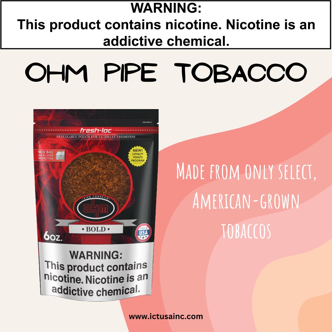 trading_inter's tweet photo. Made from only select, American-grown tobacco. Ohm pipe tobacco.
.
.
.
@trading_inter
.
.
.
.
#ohmpipetobacco #tobaccotubes #tobaccoflavors #TOBACCOLOVERS #thursdayvibes #thursdaymotivation #smokers https://t.co/2T9DdASsob