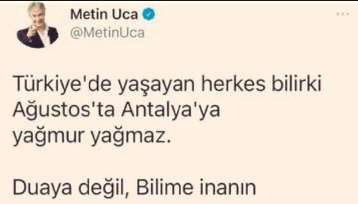 Duaya inanmayan birine rahmet dilemek tam yobazlık...
Işıklar içinde uyursun artık 😎

#MetinUca