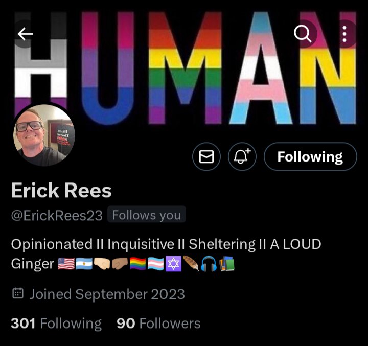My friend Erick @ErickRees23 is one of the best people I know on Twitter and is rebuilding, could you please help with a follow? Erick uses no pronouns by choice just an FYI. Erick will follow back all resisters after vetting. I would really appreciate it 💙