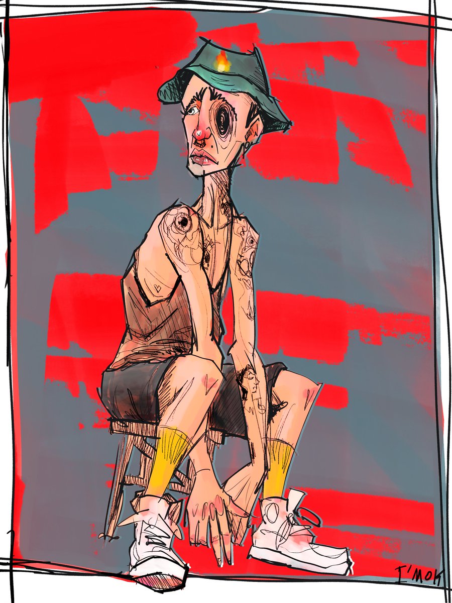 gM!👁️

Here is the first 1 on 1 piece of our Crazy process, iMOK

Before we get to know him, I'd like to inform you that the auction has started and is exclusively for Crazy Pass holders👁️
Let's play‼️
The auction ends on November 21st👁️🫶👁️

have a  great day, all!