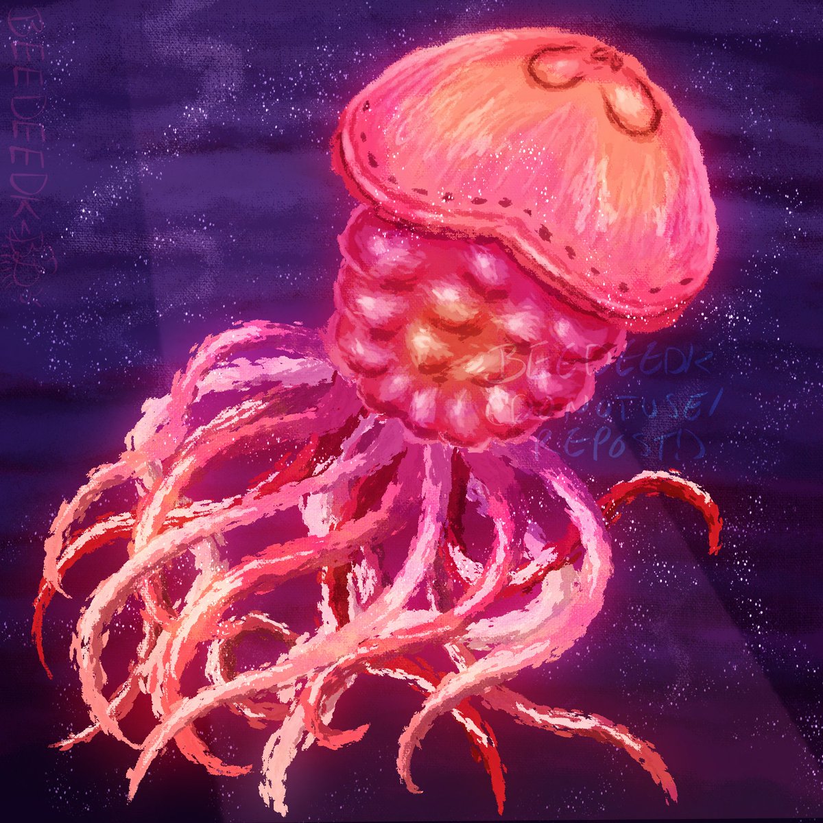 BeeDeeDK's tweet photo. Drew a jellyfish 🪼 https://t.co/UktdI0odys